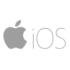 Logo iOS grigio