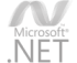 Logo grigio Microsoft .NET