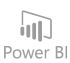 Logo Power BI grigio